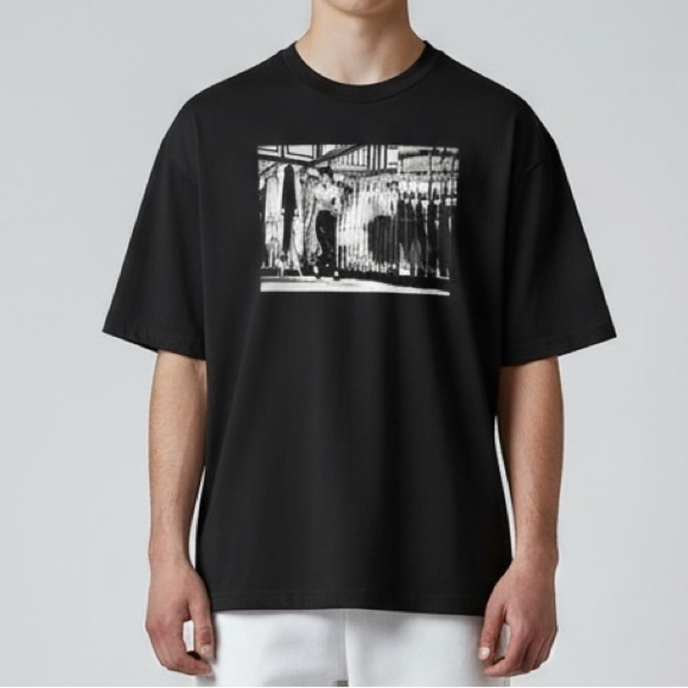 NWT Bruce Lee Offical Shoe Palace Black Hall of Mirrors T-Shirt
